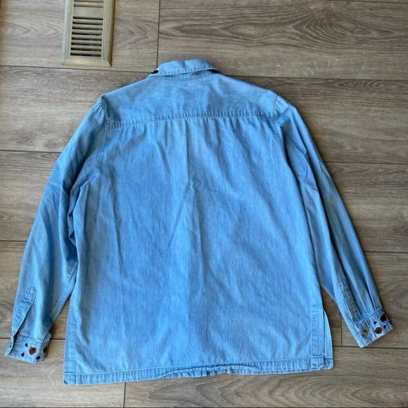 Vintage BellePointe Embroidery Denim Button Shirt - Picture 12 of 15